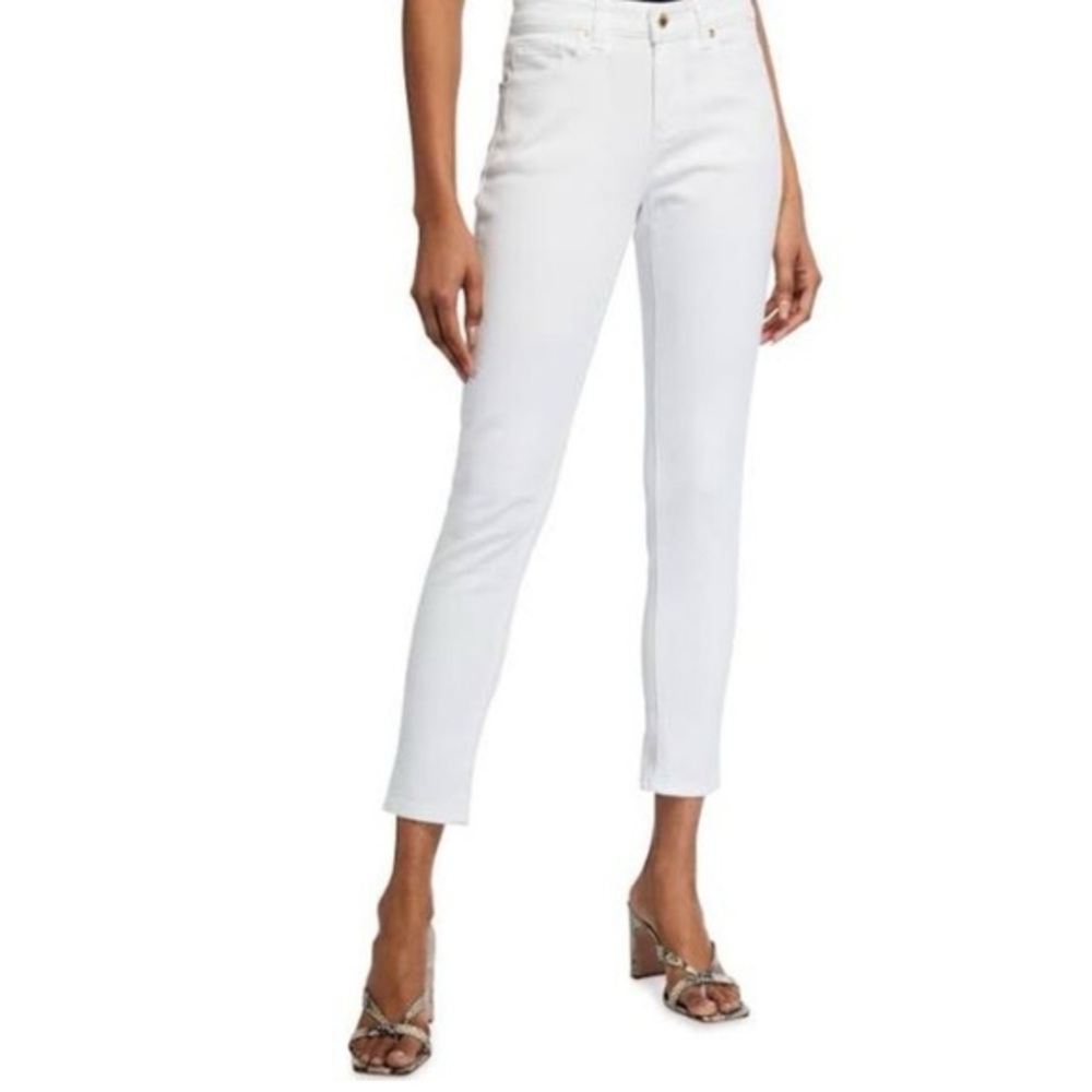 Michael Kors Izzy Cropped Skinny White Jeans Size 4
